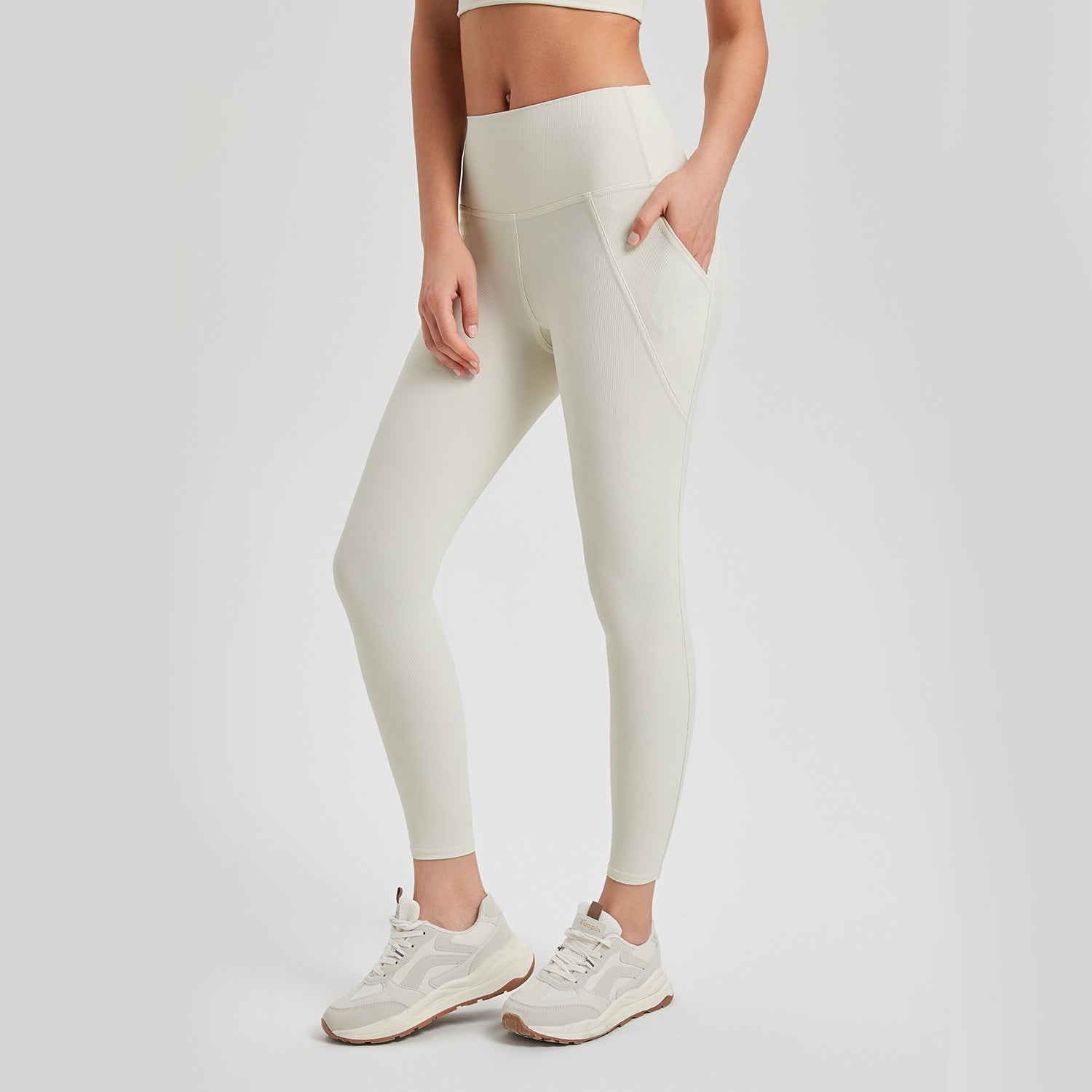 Pantalones de yoga para mujer, cintura alta, color melocotón, levantamiento de cadera, leggings deportivos para correr, ropa de yoga para fitness, ropa exterior, pantalones
