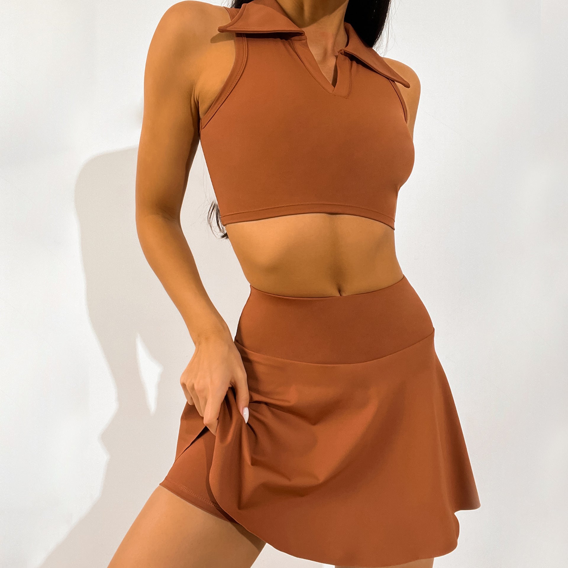 Ginger Brown Suit