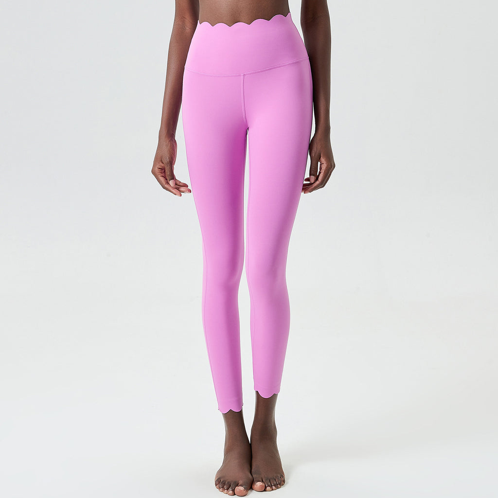 Liquid Glue Wave Seamless Yoga Pants Moon Moonlight Purple