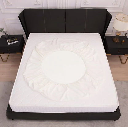 Top-Quality Cross Border Waterproof Bed Sheet Set - Solid Color Mattress Protector Cover& Diaper Isolation Single Mattress Cover