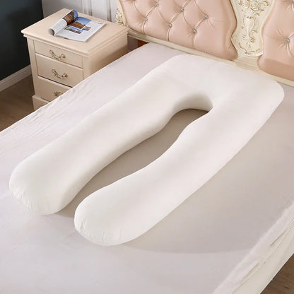 Soft Fleece Pregnant Pillow Gravida U Type Lumbar Pillow Multi Function Side Protect Cushion for Pregnancy Women Dropshipping