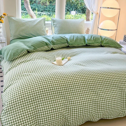 Kawaii Bear Printed Bed Set Floral Duvet Cover Pillowcase Bedding Set Cute Dog Bed Linen Sheet Quilt Cover Full Queen King Size