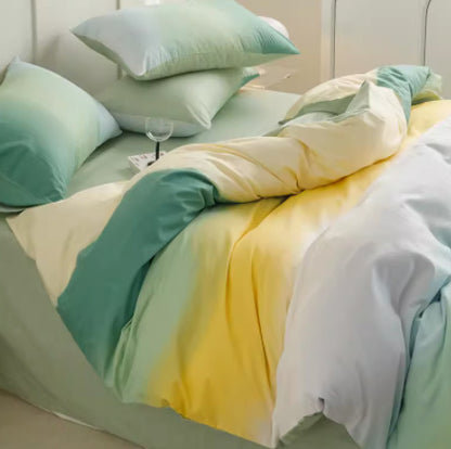Simple Gradient Color Bed Four Sets Of Cotton Pure Cotton