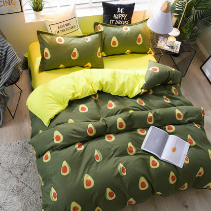 Traje de cuatro piezas de algodón suave cepillado